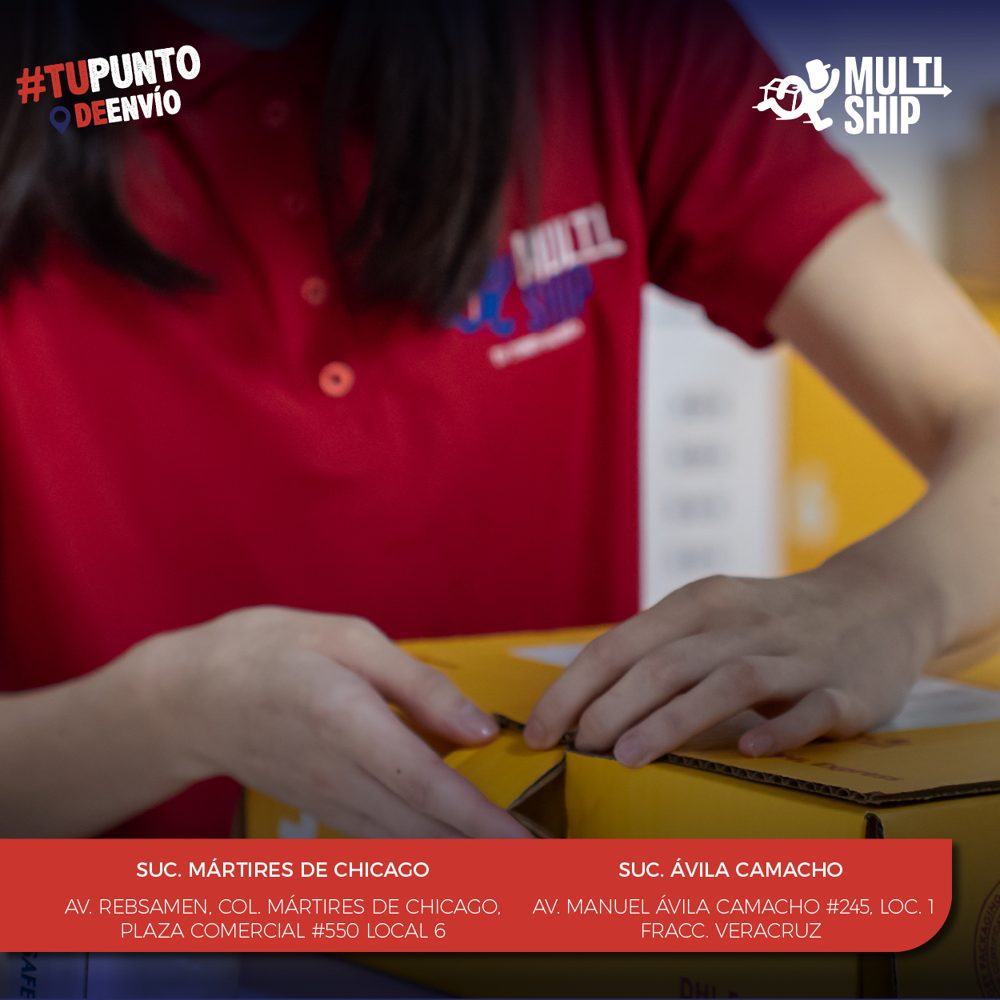 Empaque profesional en sucursal MultiShip