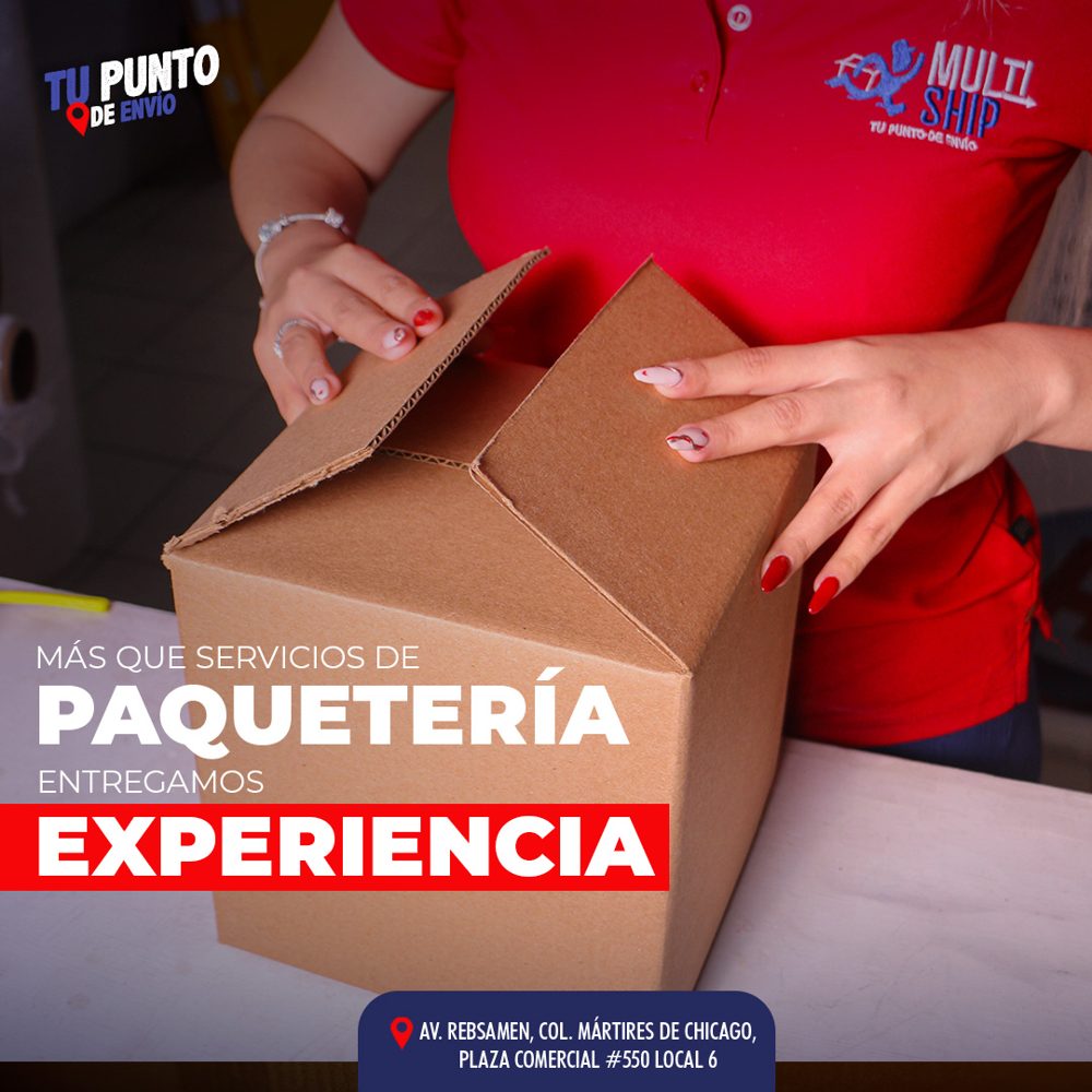 Más que paquetería, entregamos experiencia